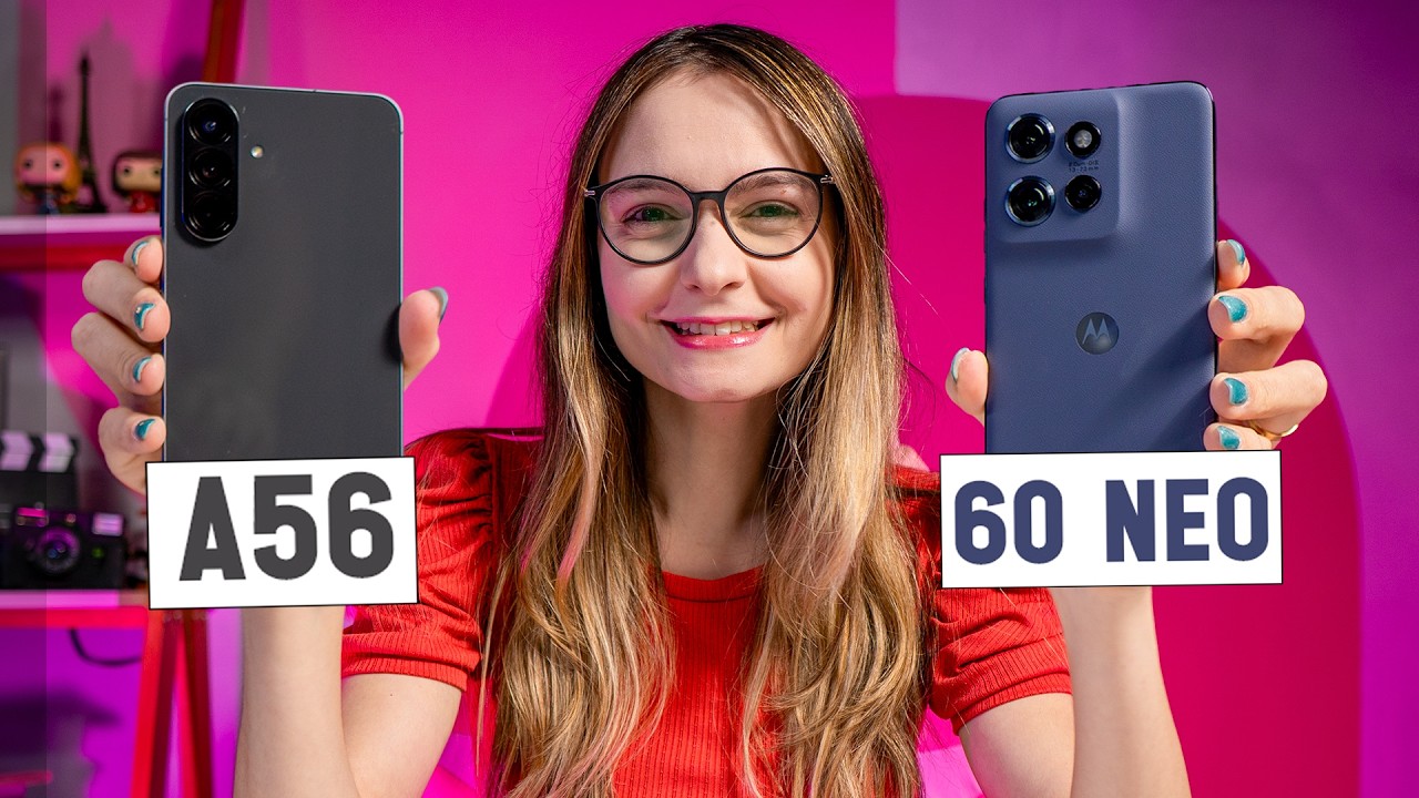 Galaxy A56 vs Moto Edge 60 Neo - QUAL é o MELHOR? Comparativo!