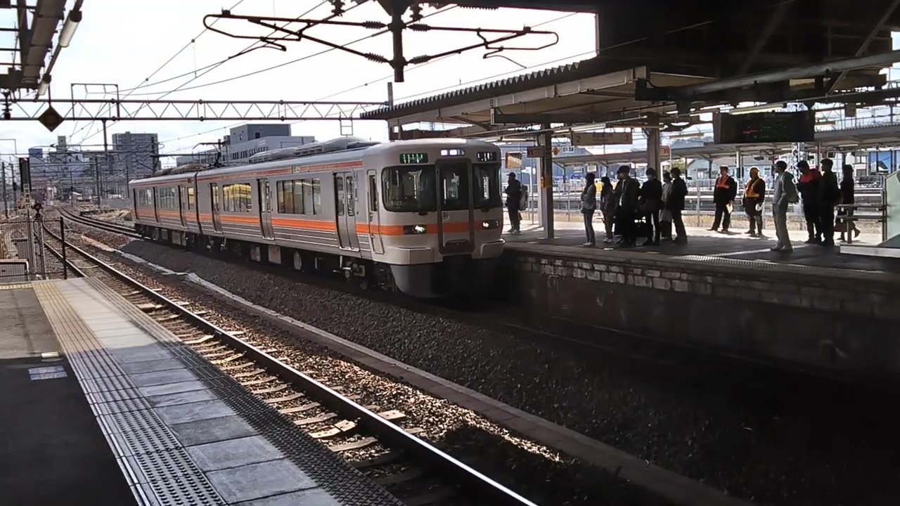 313系B522編成桑名到着