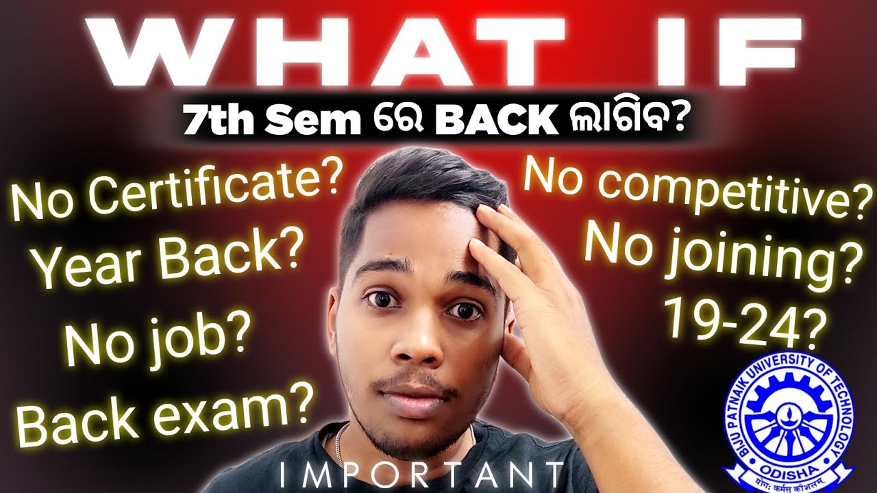 What will happen if Back log in 7th semester in Bput|| How to clear back in Bput?