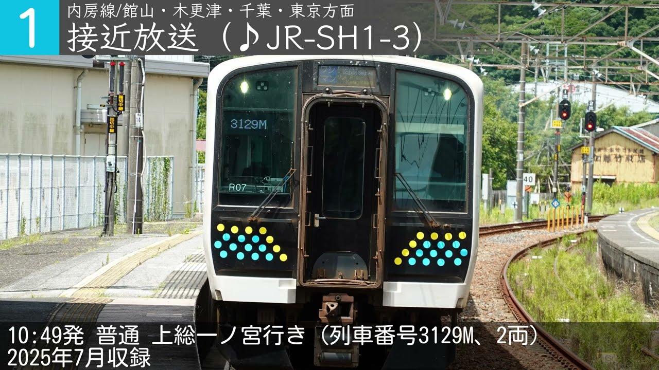 【～2025/12/15】JR内房線 千倉駅 接近放送・旧発車メロディー「Cielo Estrellado」「Gota del Vient」
