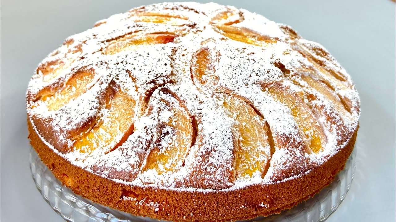 Ən dadlı,ən asan piroq resepti. Şaftalı piroqu/Самый вкусный Персиковый пирог
