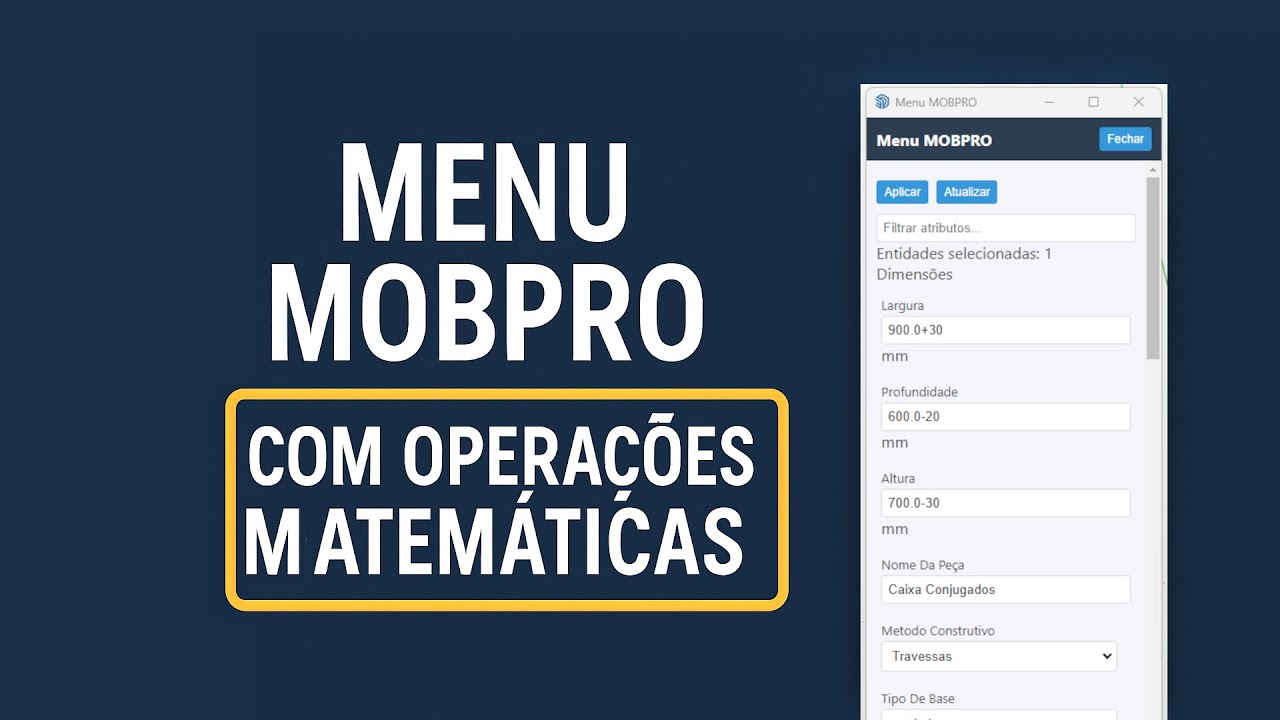 Menu MOBPRO com Operações Matemáticas