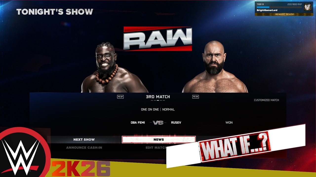 WWE #raw 09.03.26 (ЧТО ЕСЛИ?) - Оба Феми против Русева