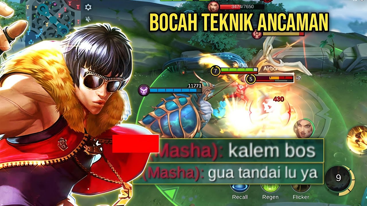BOWO VS BOCAH TEKNIK ANCAMAN | CHOU BUILD TERSAKIT - CHOU MLBB 
