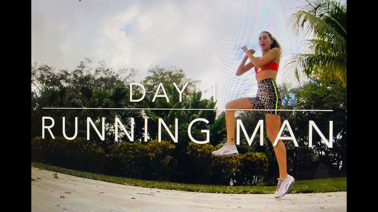 Day 1 out of 30 day Shuffle Dance Workout Series - Running Man / Шаффл Уроки