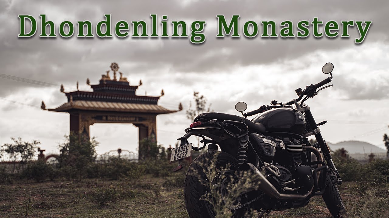 A monastery among the mountains near Bengaluru | Speed Twin 1200 | 4K