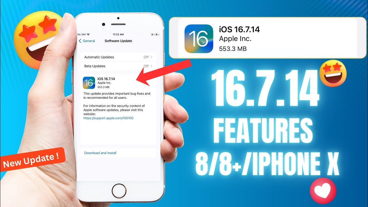 😲 iOS 16.7.14 Update For iPhone 8/8+/X | iOS 16.7.14 Features | iOS 16.7.14 Update | iOS 16.7.14 | 