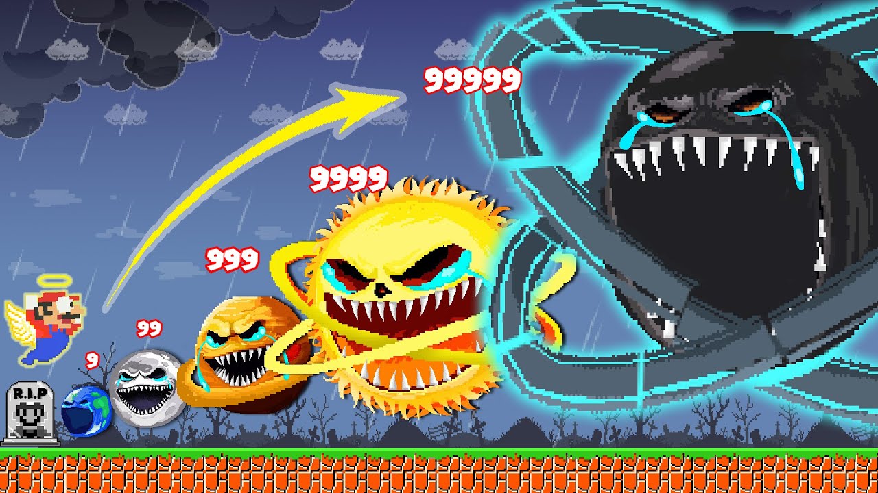 Super Mario Bros. Но с обновлением до THE MOON WWOKE UP и MONSTER PLANET Phase 99999