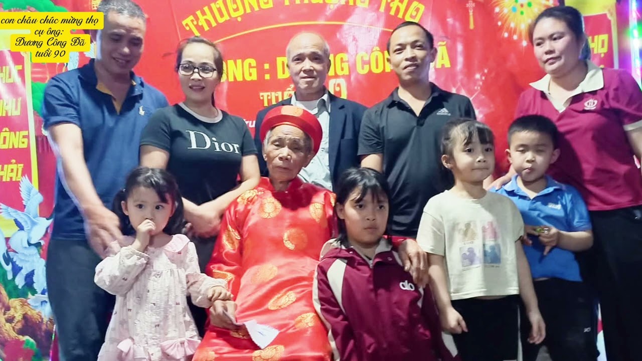 Mừng thọ cụ ngoại của các cháu 