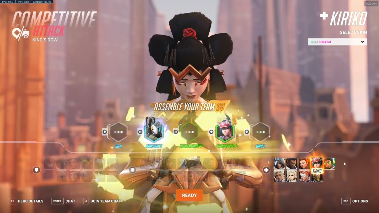 Competitive King's Row Kiriko POV TwentyPiece BrutalMurdy