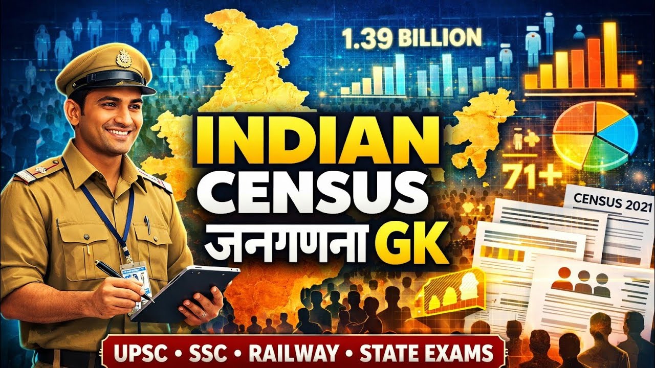 Indian Census (जनगणना) GK | Important Facts for UPSC SSC Railway | 100% Exam Oriented
