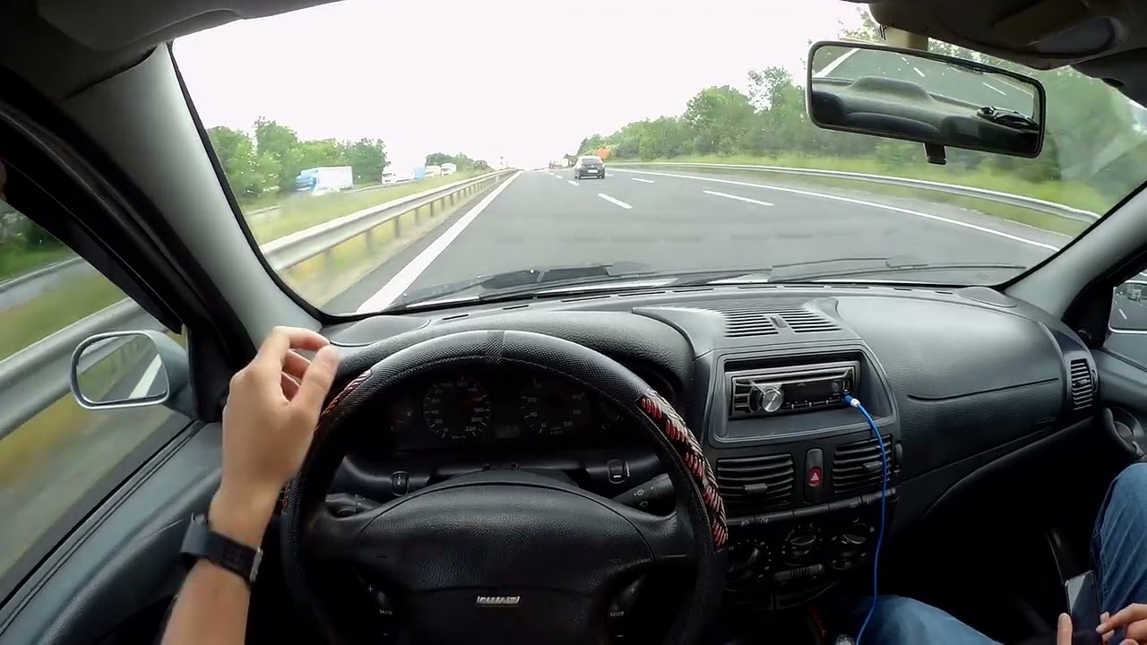 Yağmurda Otoban Eğlencesi | POV | Fiat Marea Elx 1.6