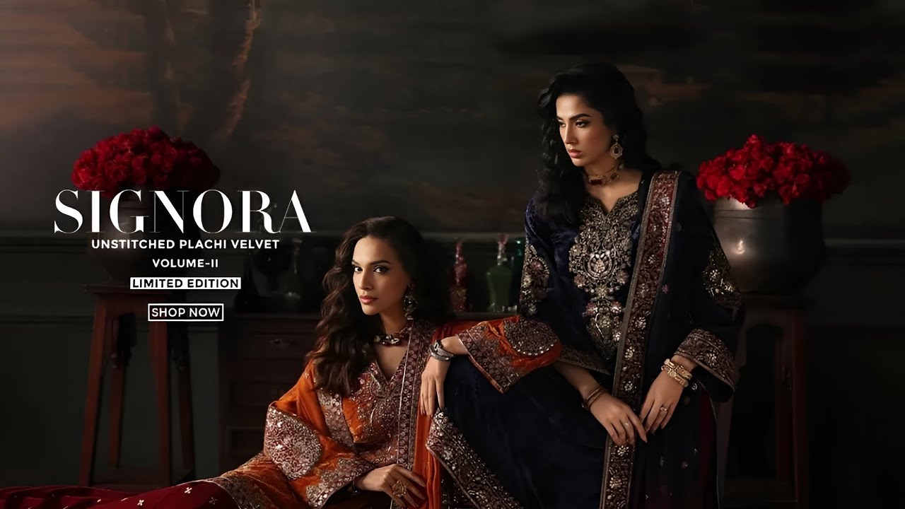 Charizma SIGNORA Unstitched Palachi Velvet Vol-II | Charizma Luxury Velvet Unstitched Collection'25