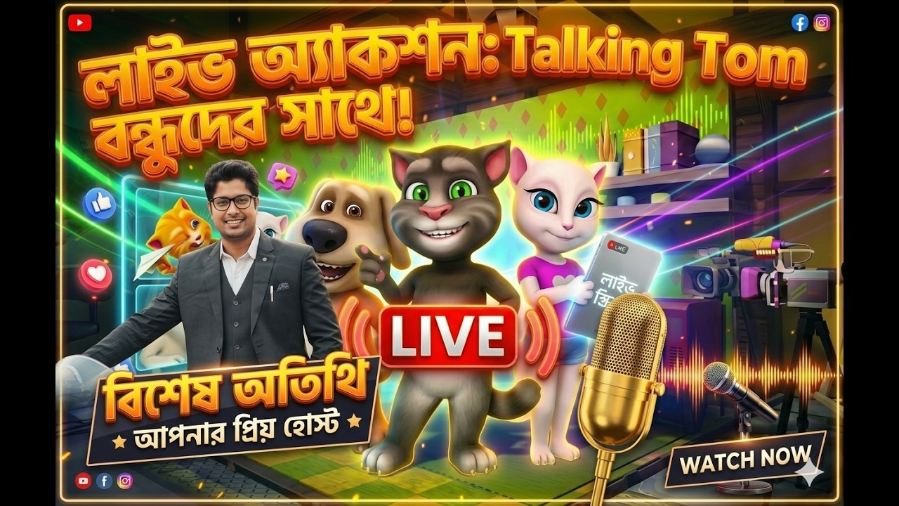 TAKING TOM Live chat 🥶 taking Live লাইভ গেম 🤯 live #talkingtom  #cat #gaming #livestreaming
