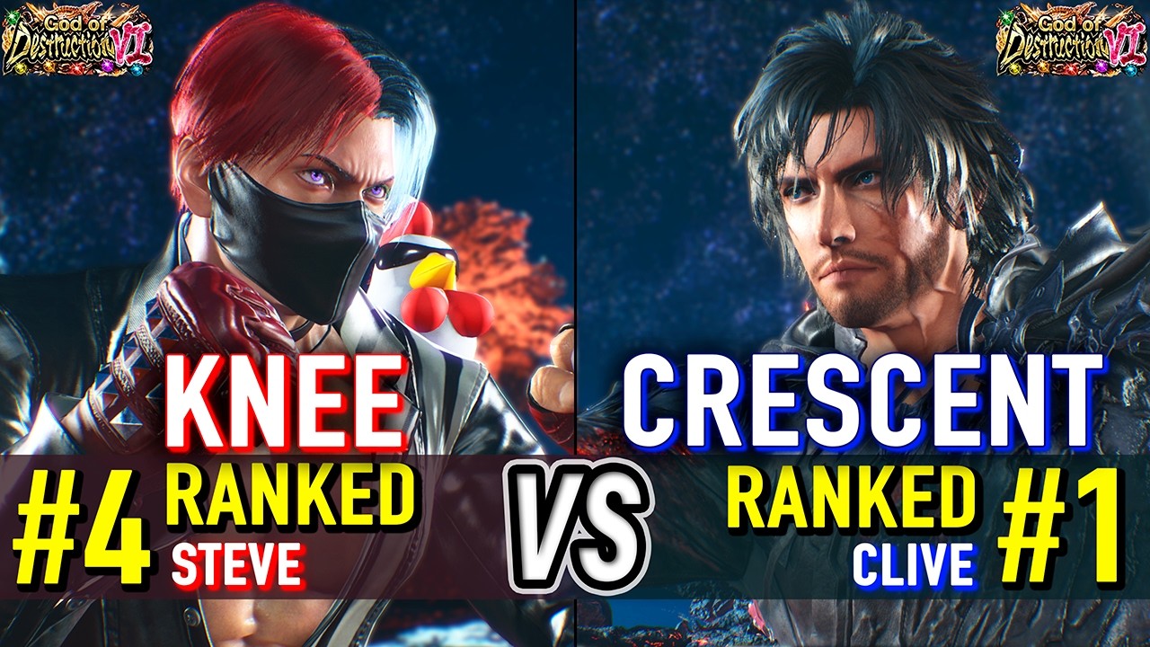 T8 🔥 KNEE (#4 Ranked Steve) vs CRESCENT (#1 Ranked Clive) 🔥 Tekken 8 High Level Gameplay