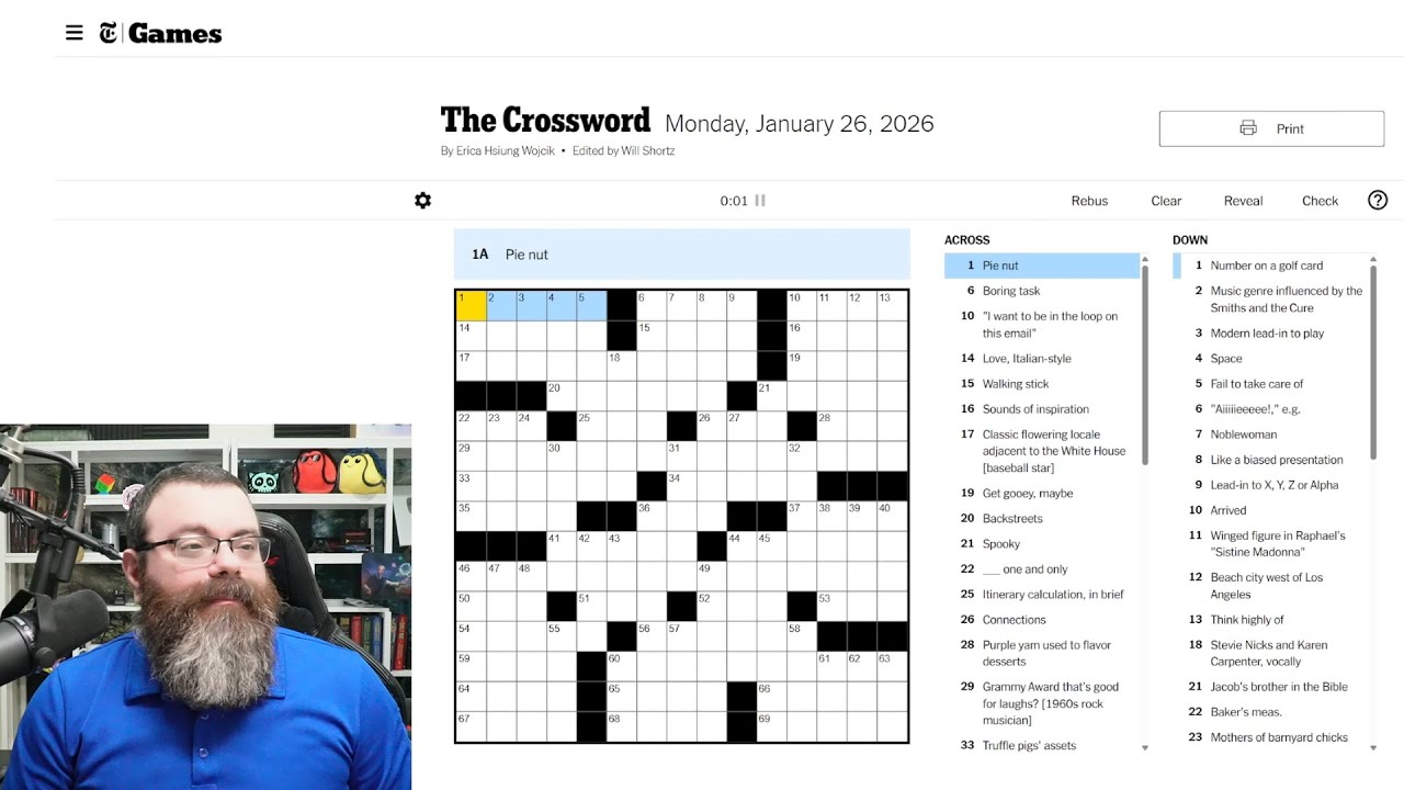 Learning Crossword Week 88 | NYT Crossword Monday Jan 26rd, 2026