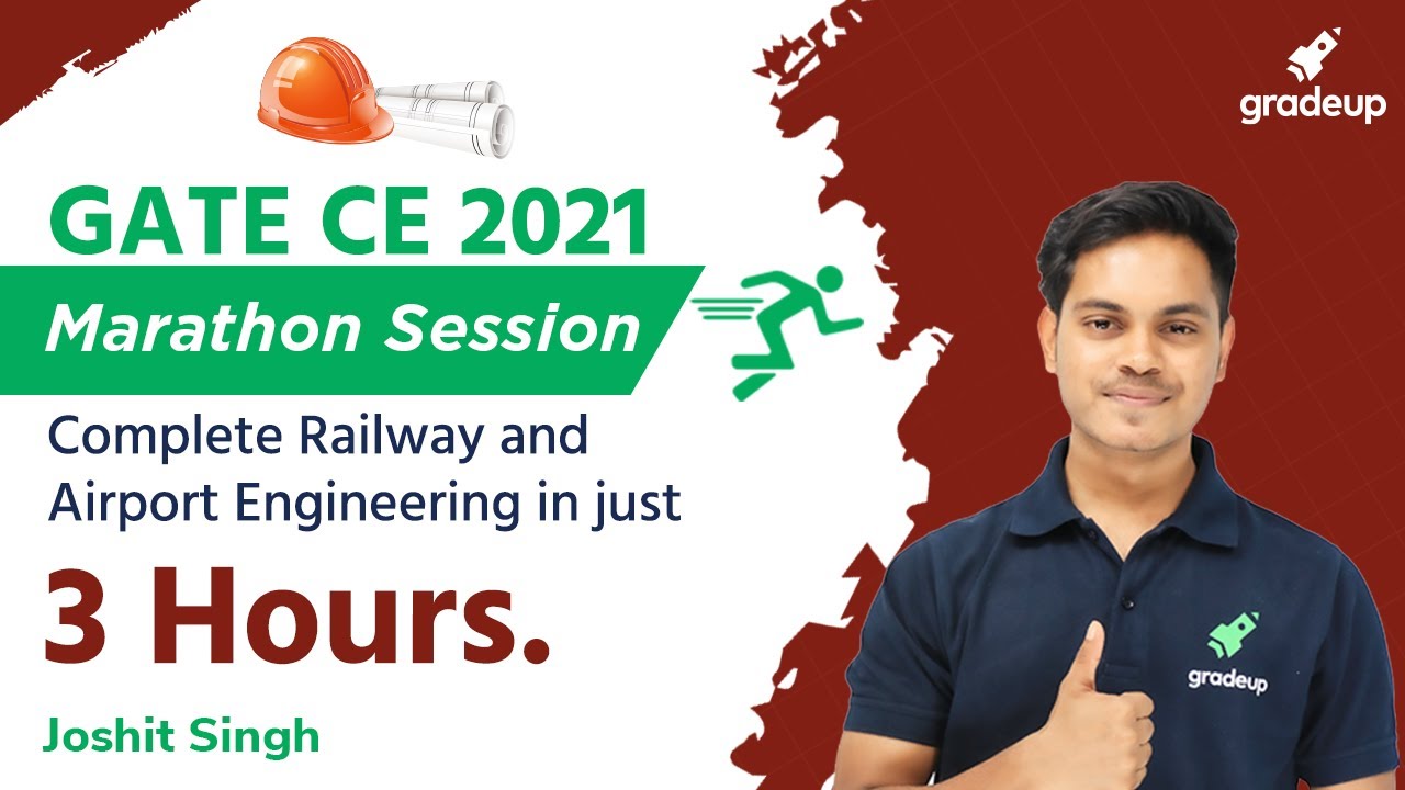 Railway and Airport Engineering | GATE Civil Engineering (CE) | Marathon | GATE Exam Preparation