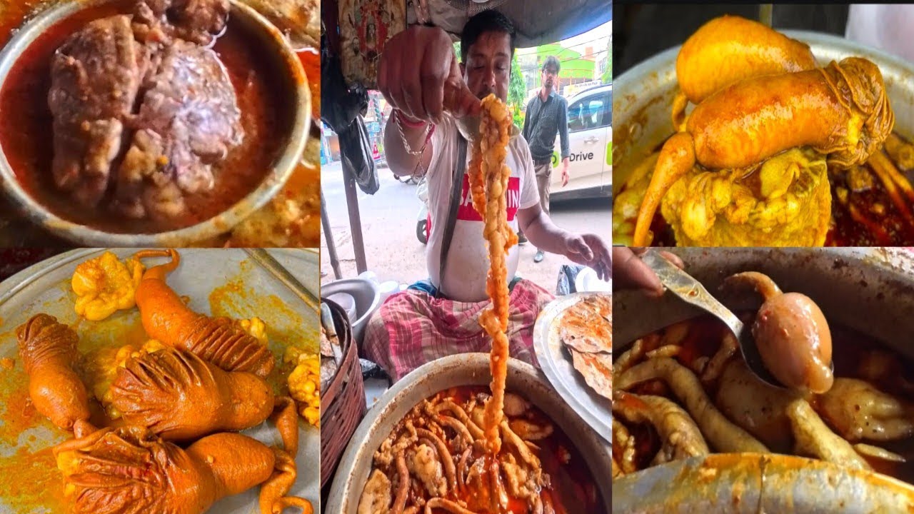 A to Z Mutton Parts🔥 | Mutton Fat,liver,brain etc Selling in Kolkata Only 35Rs | Indian Street Food 