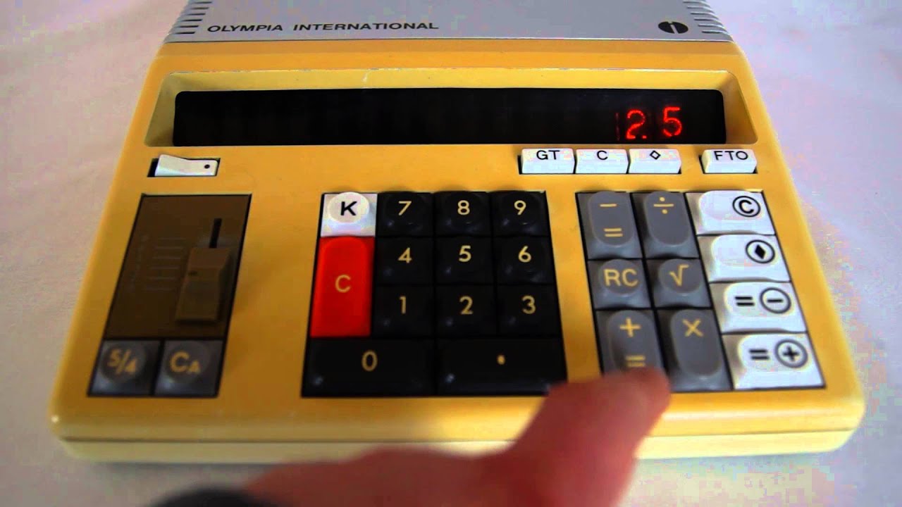 Tischrechner Olympia International CD701 Calculator Nixie Tube
