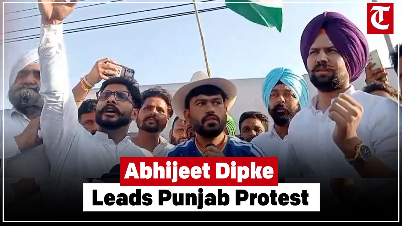Abhijeet Dipke Leads CJP Punjab Protest, Demands Accountability On Education Issues