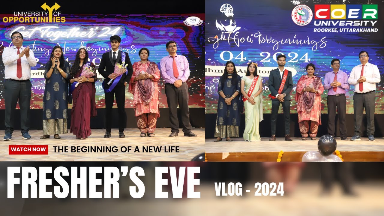 Freshers' Eve 2024 | COER University | Roorkee | Mesmerizing Campus Vibes | Student Reactions & Fun