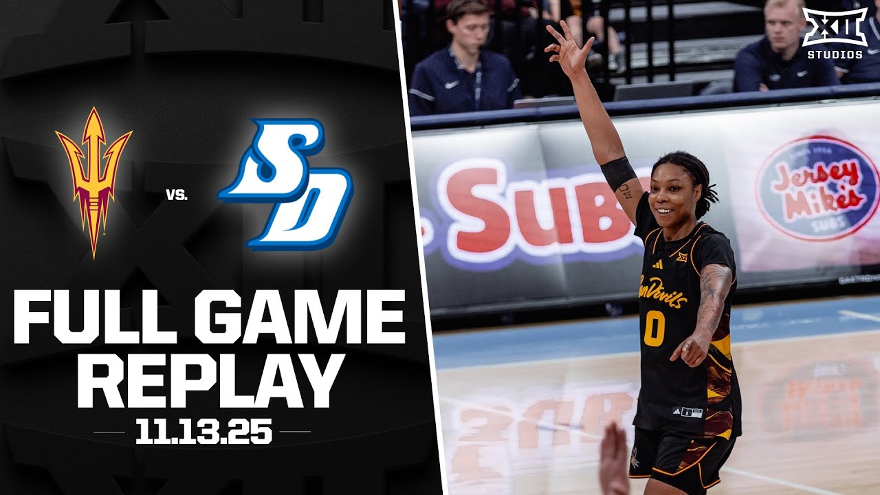 Arizona State vs. San Diego Full Game Replay (11.13.25) | 2025-26 Big 12 Women's Basketball