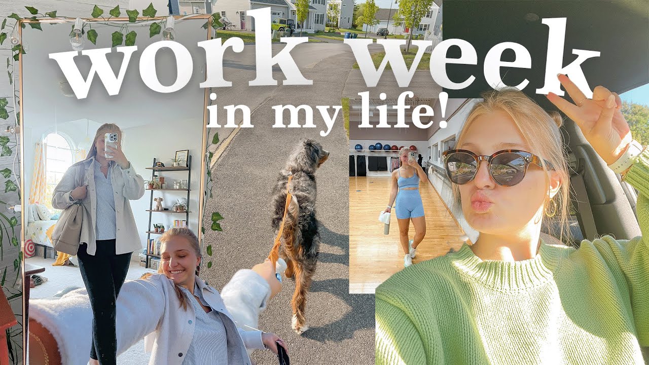 WORK WEEK IN MY LIFE 📝 first week of my big girl job, new clothes haul, dogsitting | Charlotte Pratt