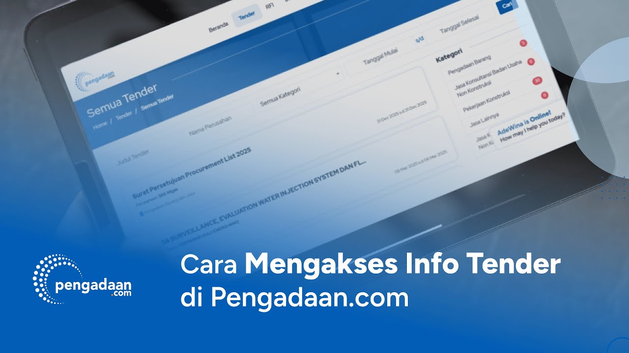 Cara Mudah Akses Tender Info di Pengadaan.com!