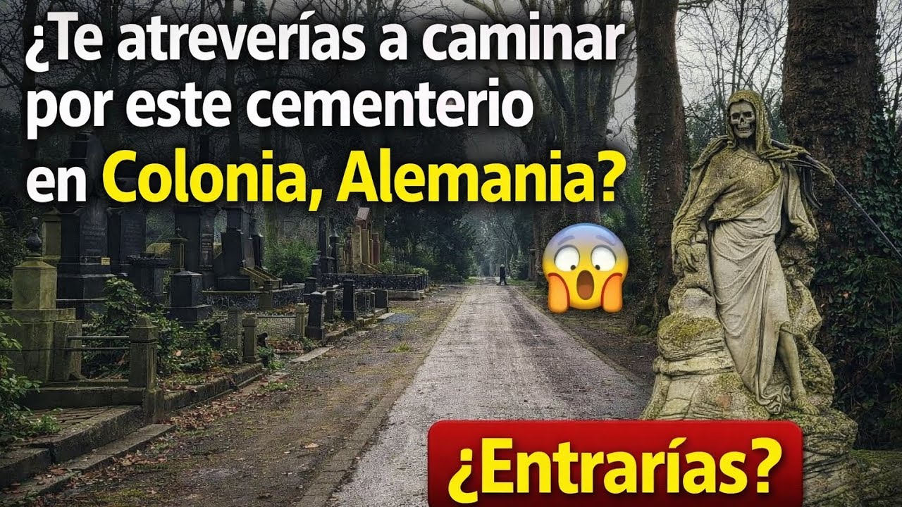 “¿Te atreverías a caminar por este cementerio en Colonia, Alemania?”