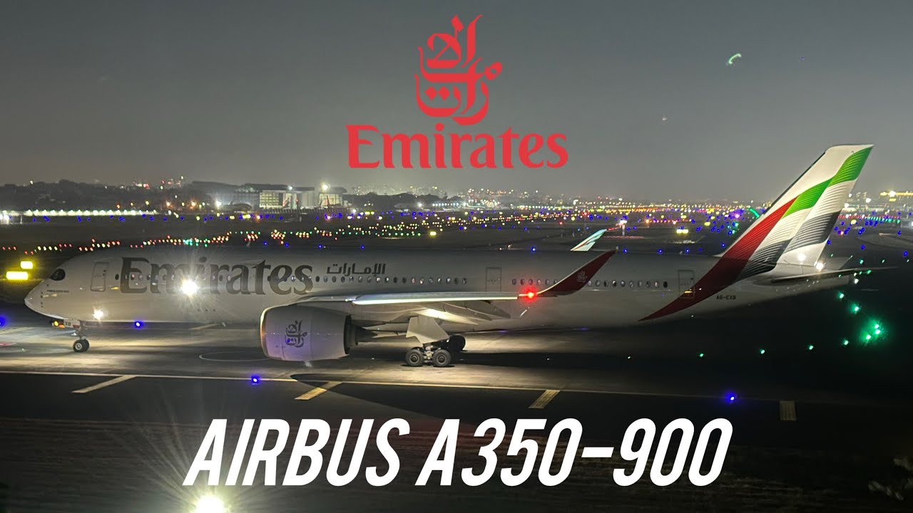 Witness Emirates' Latest A350-900 (A6-EXB) in Action – Bound for Dubai! #emirates #a350