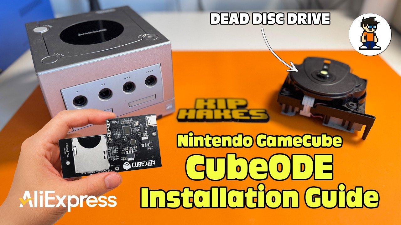 Nintendo Game Cube - Dead Disc Drive? No Problem! CubeODE 1.2 Install Guide from AliExpress