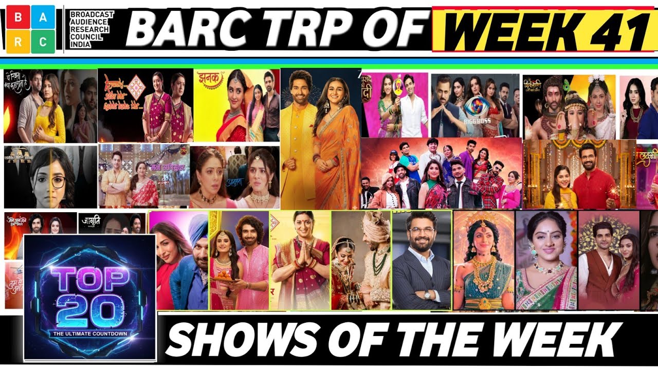 BARC TRP OF WEEK 41 (2025) : Top 20 Shows of this Week | Mannat, Shiv Shakti, Pati Patni Aur Panga 
