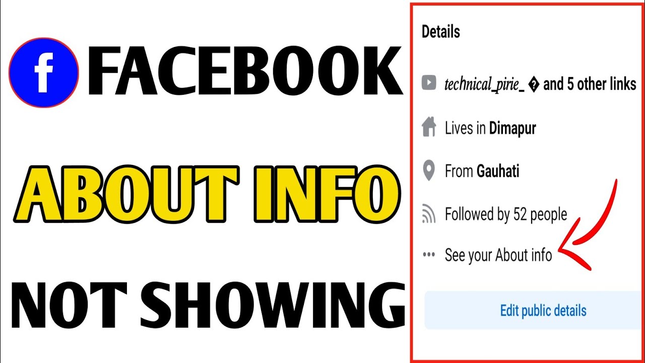 Facebook About Info Not Showing // Facebook About Info Not Opening