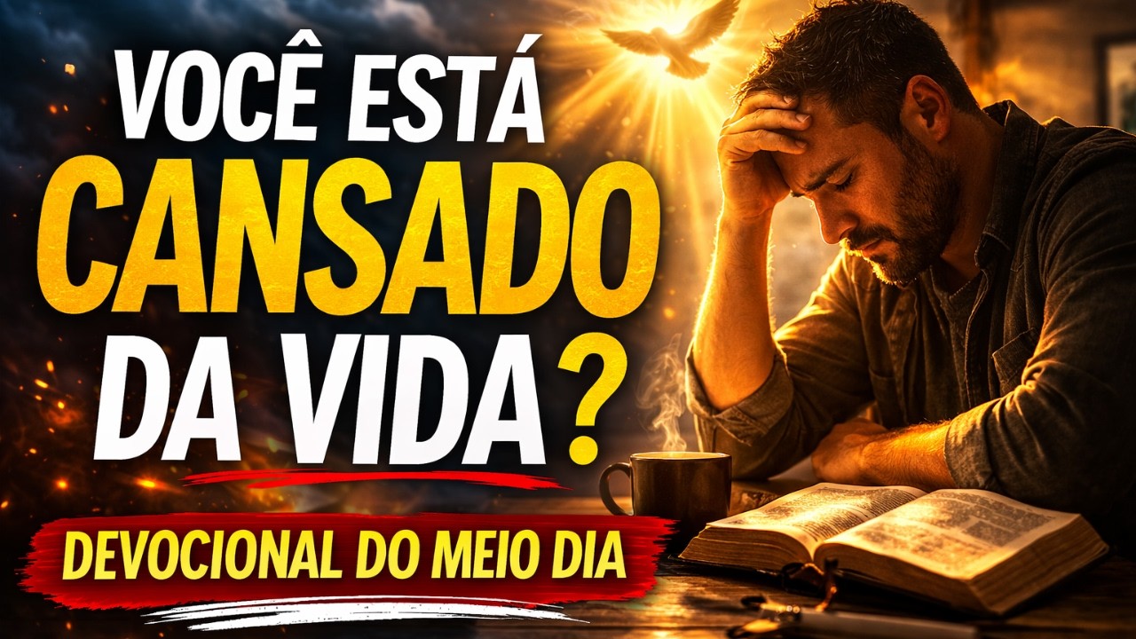 Você Está Cansado da Vida? - 16 de Março | Devocional do Meio DIA e a ORAÇÃO DO SALMOS 91