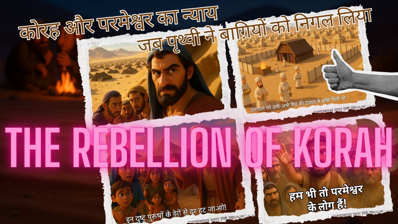कोरह और परमेश्वर का न्याय | The Rebellion of Korah | Hindi Bible Short Stories. #biblestories