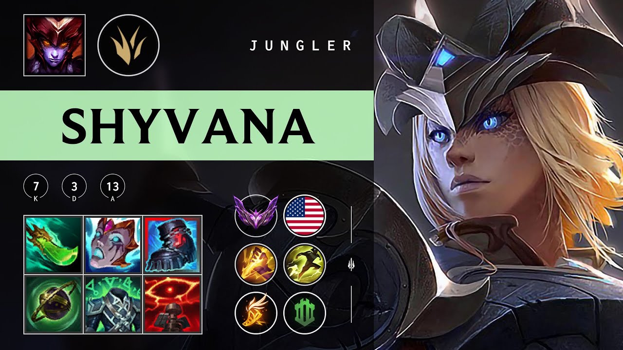 Shyvana Jungle vs Zyra - NA Master Patch 25.24
