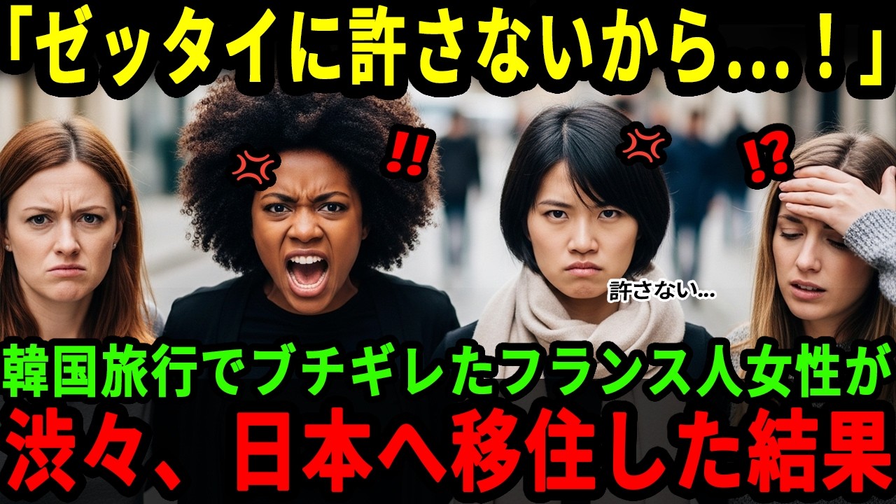 【海外の反応】「日本で家族が豹変した   」１年間の韓国留学をしたフランス人女子大生が親の転勤で渋々日本へ移住し日本で受けた驚愕の出来事とは？