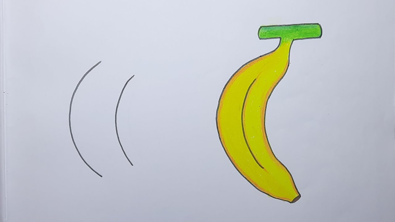 Banana drawing easy.// সহজে কলা আঁকবো কিভাবে।