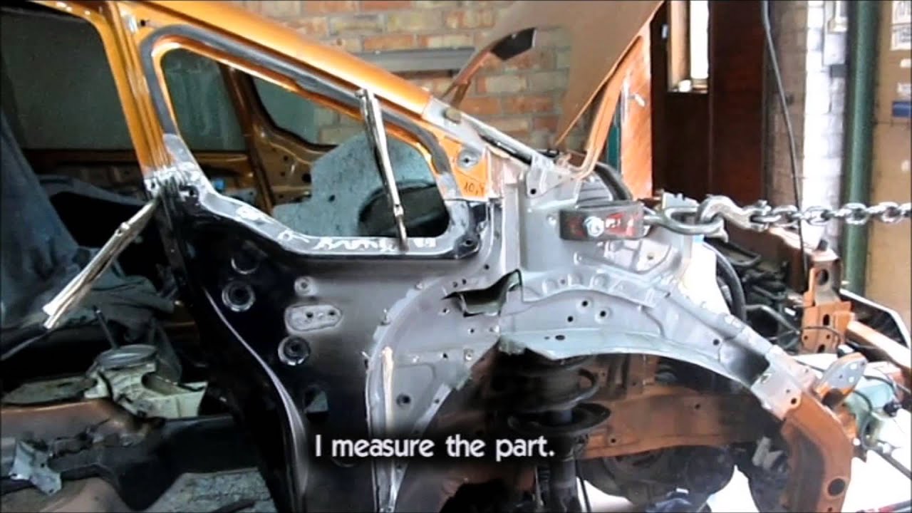 Honda Fit. Body repair. Ремонт кузова.