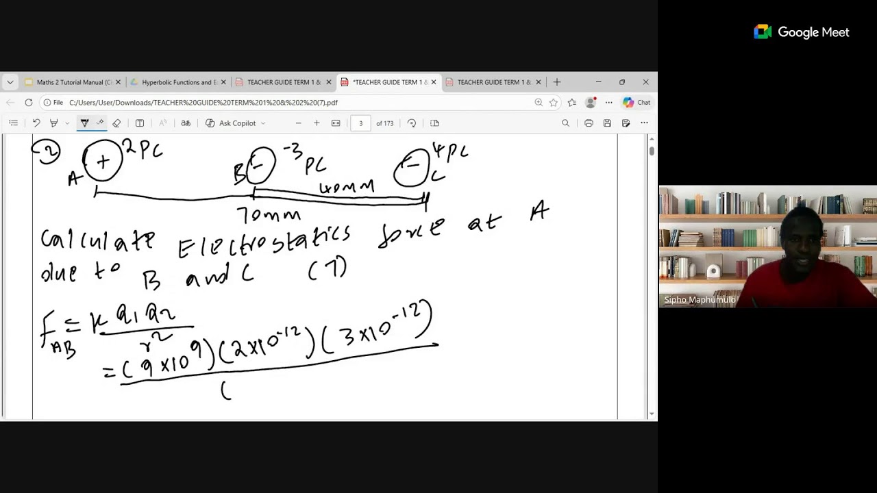 grade 11 and grade 12 electrostatics with mr MAPHUMULO