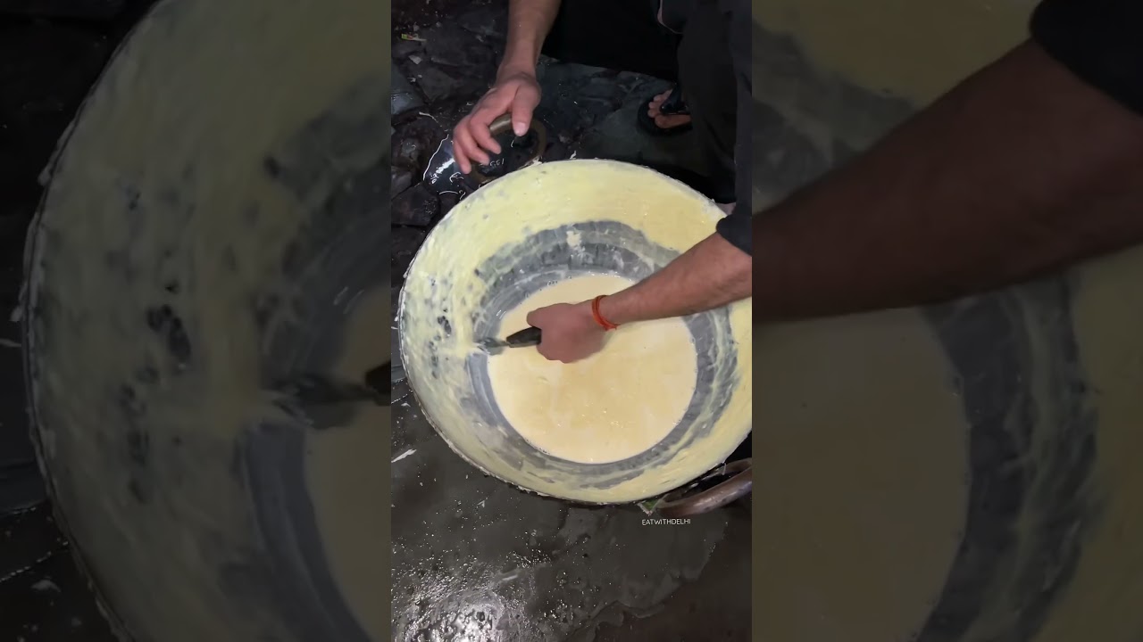 Jaipur ka famous Lachha Rabdi making #shortsvideo #food #streetfood