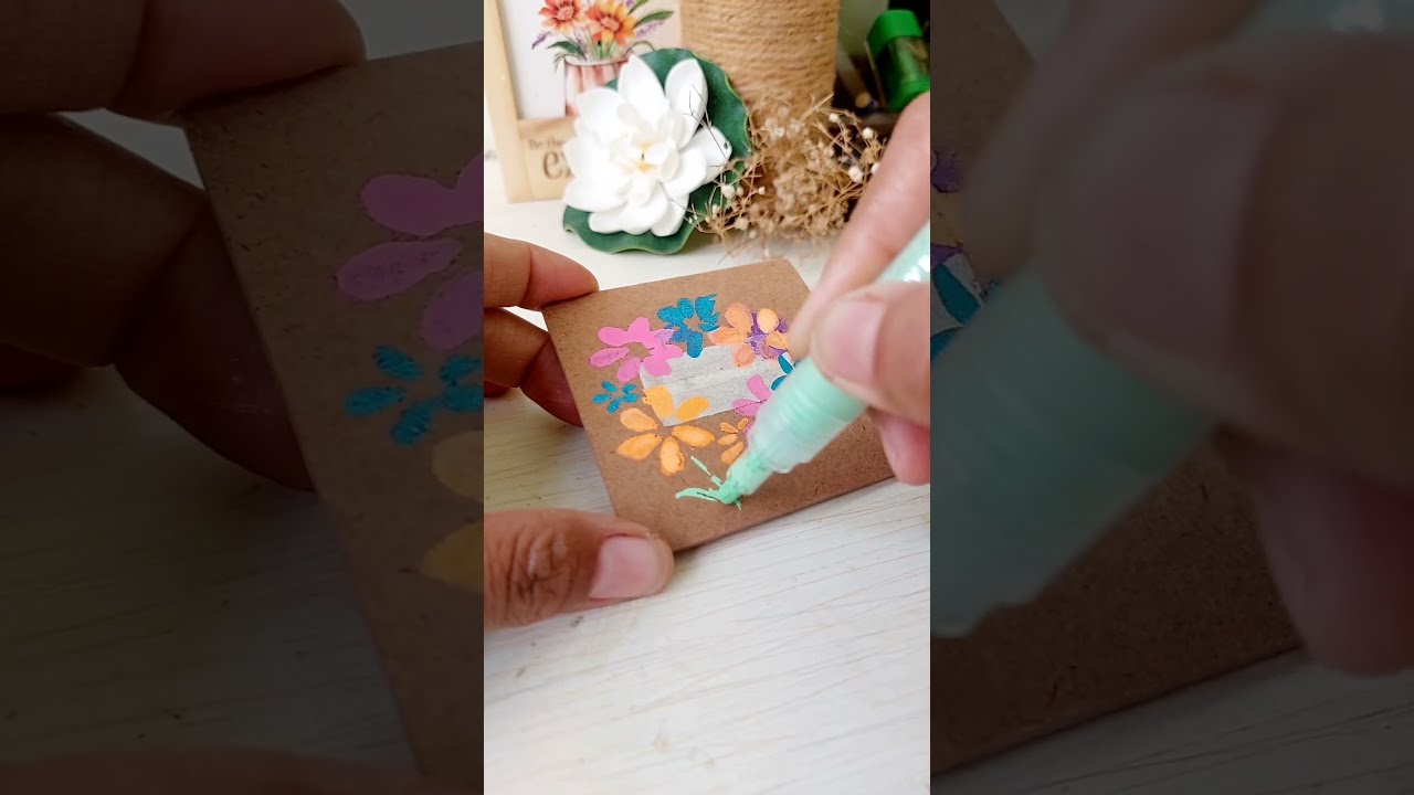 MDF Board Craft Ideas I Fun with Magnets I Posca Marker Art I Handmade Crafts #diycrafts