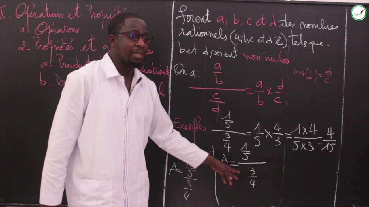 Cours - Quatrième - Mathématiques : Nombre rationnel / Opérations et propriètés / Suite