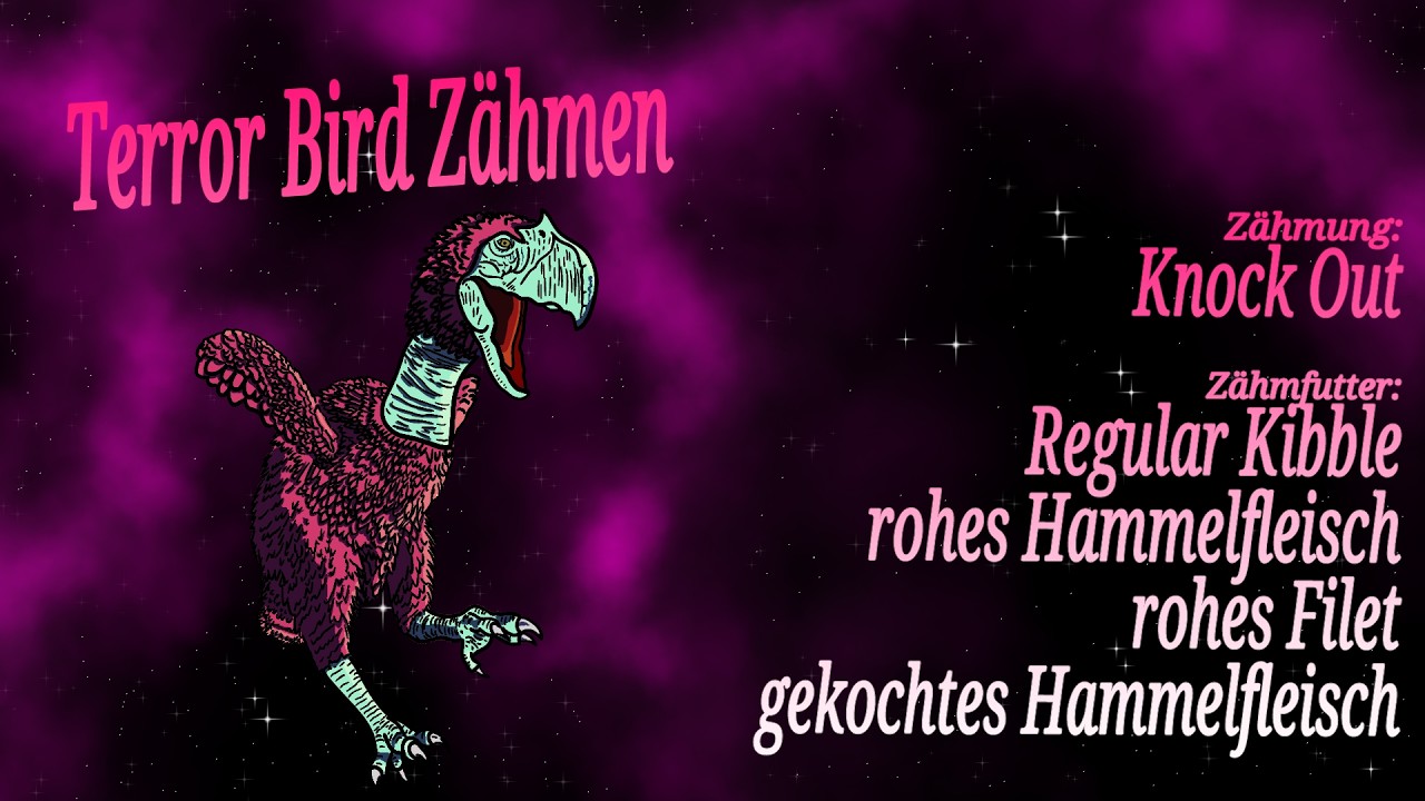 🦕 Terror Bird zähmen 🦖 Lieblingsbeschäftigung 💕 ARK Ascended