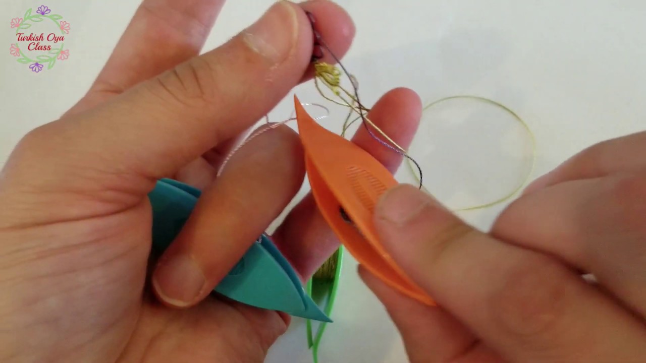 Mekik oyası-16  Mekik oyası ile dut modeli(tatting mulberry sample)