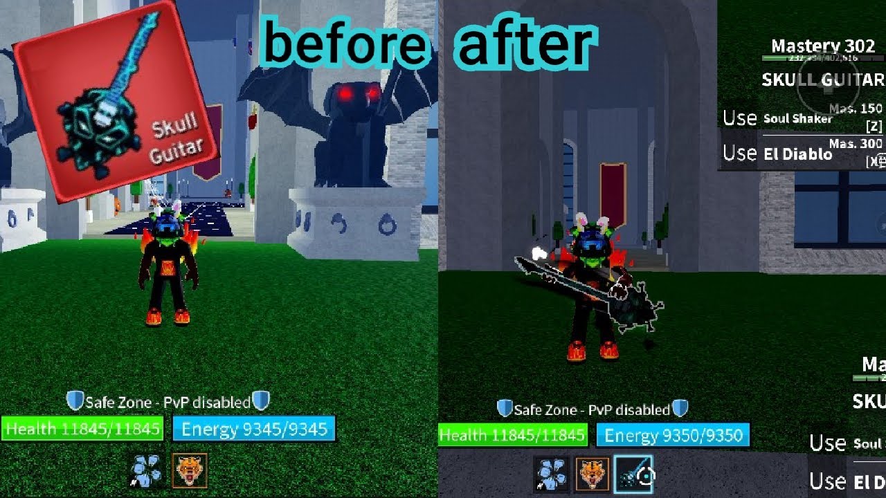 How to get skull guitar on blox fruit (mobile)