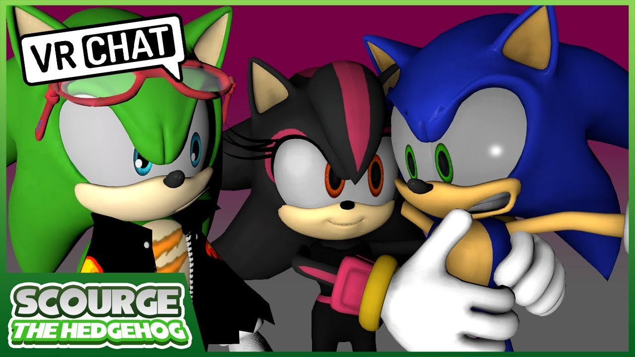 Scourge & Sonic встречает Shadina The Hedgehog (VR CHAT)