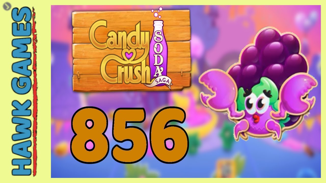 Candy Crush Soda Saga Level 856 (Jam mode) - 3 Stars Walkthrough, No Boosters