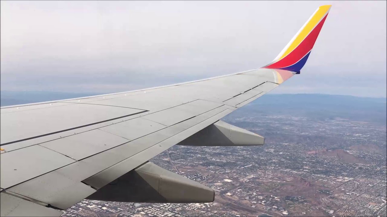 Southwest Airlines - Full Flight POV: Phoenix, AZ (PHX) to San Diego, CA (SAN)