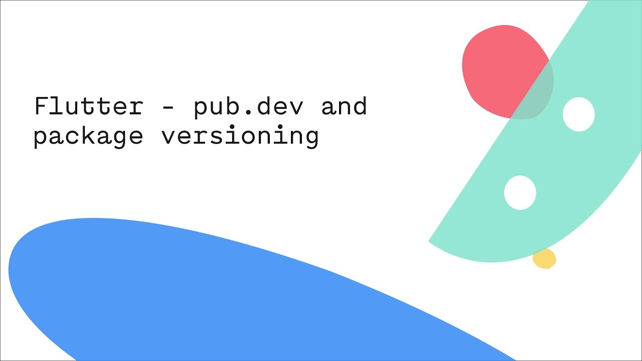 Flutter - pub.dev and package versioning